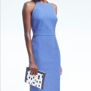 Banana Republic BiStretch Halter Dress Sheath Size 2P